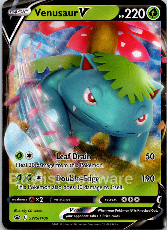 Venusaur V [SWSH100] [Sword & Shield Promo Cards] Holofoil