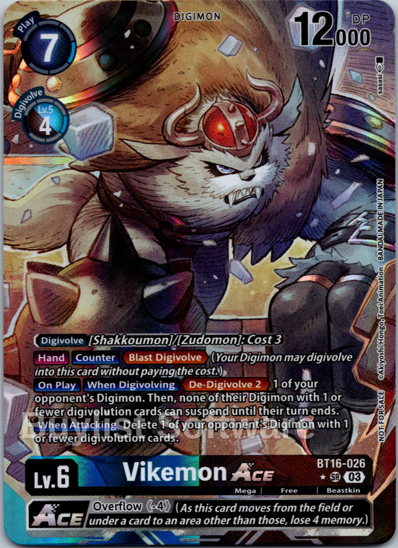 Vikemon ACE (Cyber Eden Release Event Winner) [BT16-026 SR] [Cyber Eden Release Event Cards] Foil