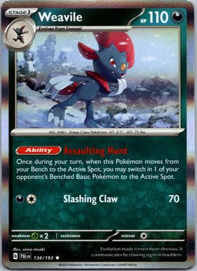 Weavile [134/193] [Paldea Evolved] Holofoil