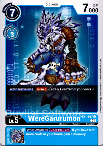 WereGarurumon [EX1-017] [Classic Collection] Normal
