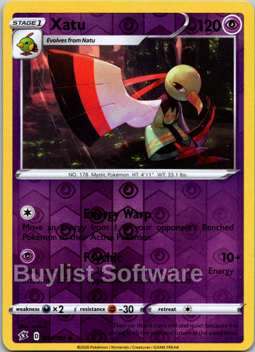 Xatu [077/192] [Rebel Clash] Reverse Holofoil