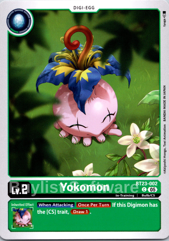 Yokomon [BT23-002 C] [Hackers' Slumber]