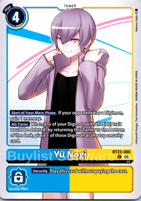 Yu Nogi [BT23-080 U] [Hackers' Slumber]