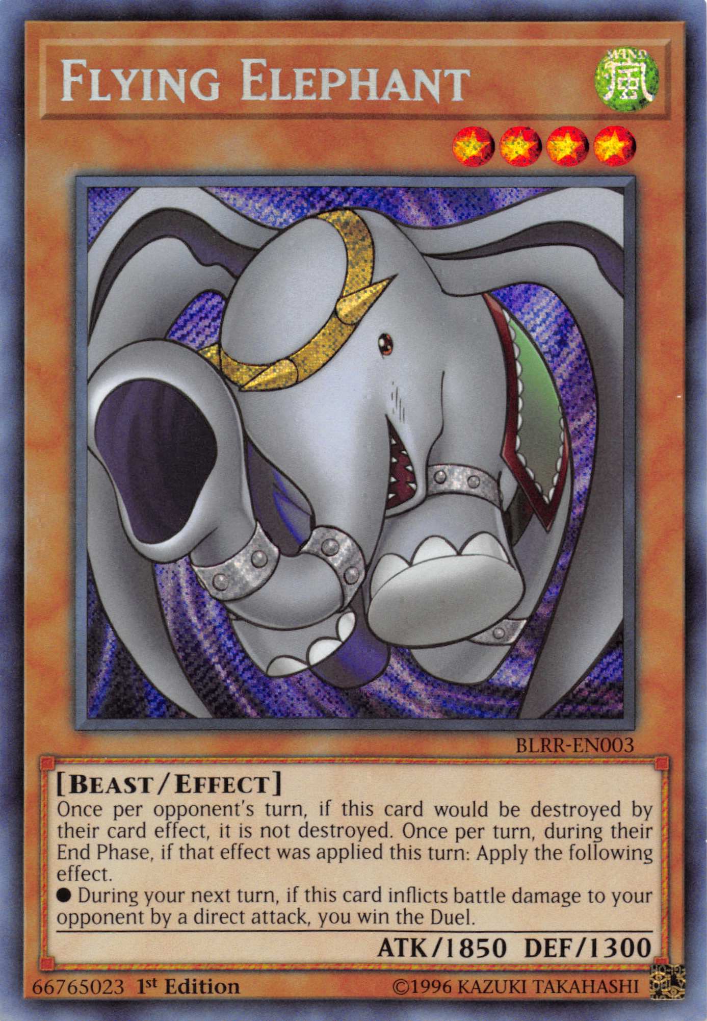 Flying Elephant [BLRR-EN003] Secret Rare
