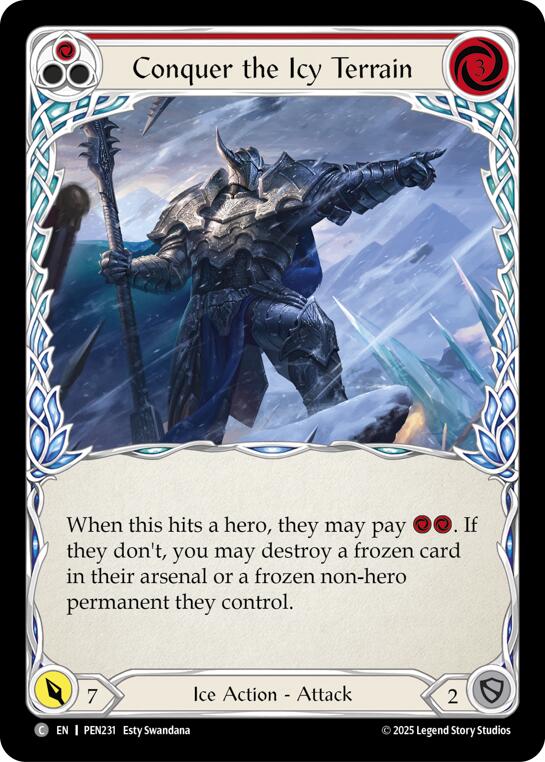 Conquer The Icy Terrain (Red)