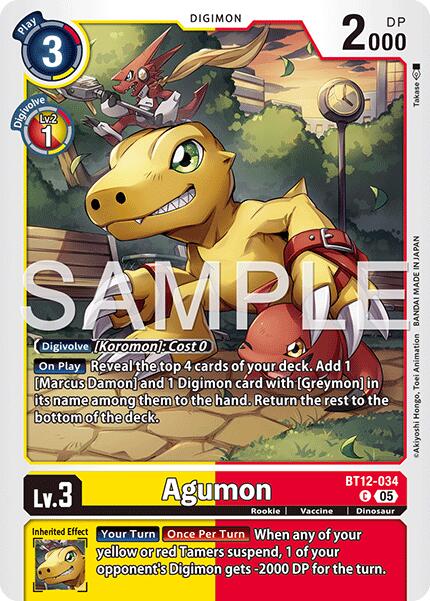 Agumon - BT12-034 (Reprint)