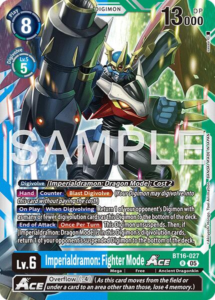 Imperialdramon: Fighter Mode ACE - BT16-027 (Reprint)