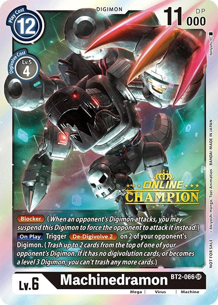 Machinedramon - BT2-066 (2021 Championship Online Regional) [Online Champion]