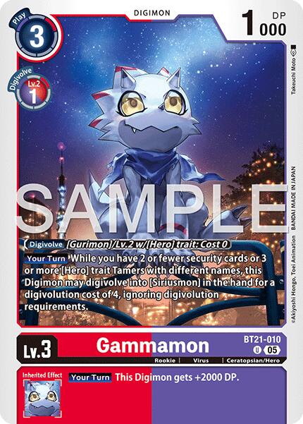Gammamon - BT21-010 (Reprint)