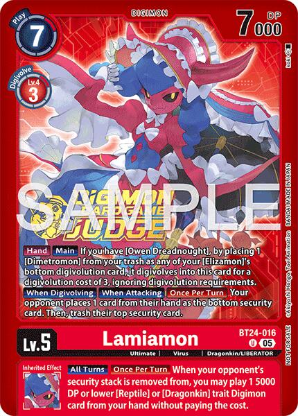 Lamiamon (Judge Pack 9)