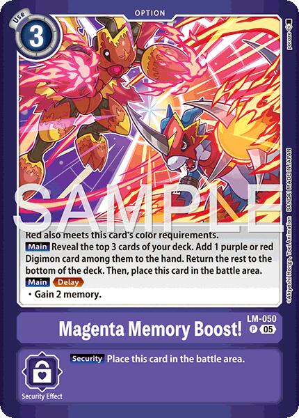 Magenta Memory Boost!