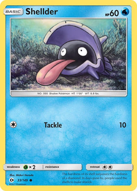 Shellder [33/149] [Sun & Moon Base Set] Reverse Holofoil