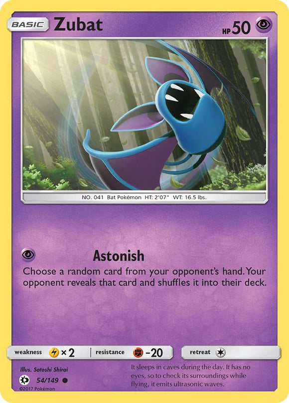 Zubat [54/149] [Sun & Moon Base Set] Reverse Holofoil