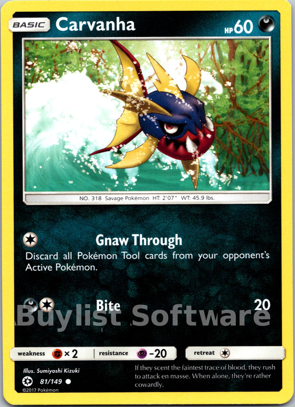 Carvanha [81/149] [Sun & Moon Base Set]
