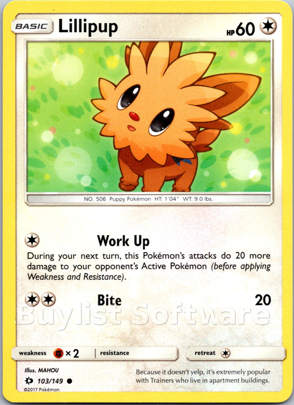 Lillipup [103/149] [Sun & Moon Base Set] Reverse Holofoil