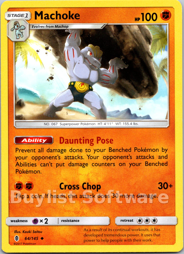 Machoke [64/145] [Guardians Rising] Reverse Holofoil