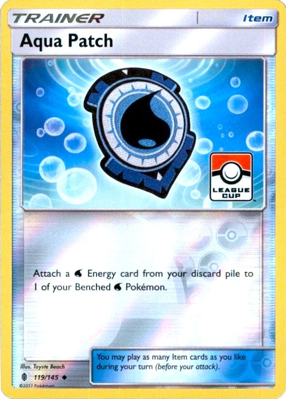 Aqua Patch (League Cup) [119/145] [League & Championship Cards] Reverse Holofoil