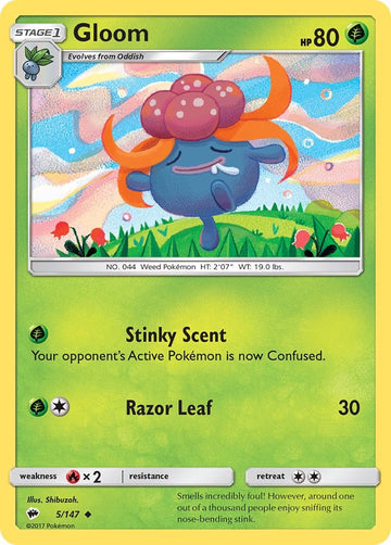 Gloom [5/147] [Burning Shadows] Reverse Holofoil