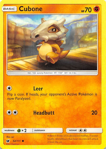 Cubone [52/111] [Crimson Invasion]