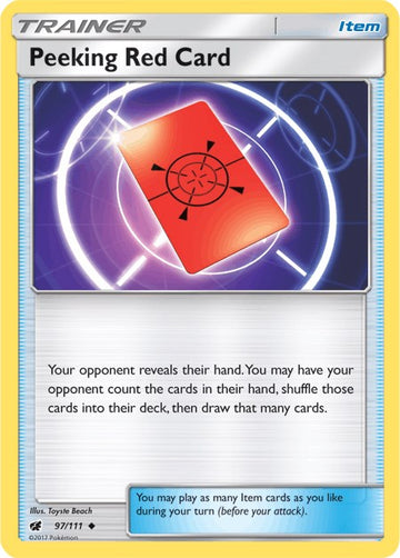 Peeking Red Card [97/111] [Crimson Invasion]