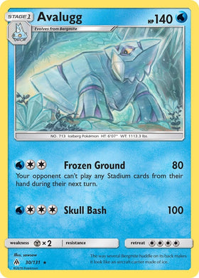 Avalugg [30/131] [Forbidden Light] Reverse Holofoil