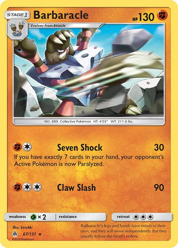 Barbaracle [67/131] [Forbidden Light] Reverse Holofoil