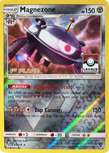Magnezone (League Challenge) [1st Place] [083/156] [League & Championship Cards] Reverse Holofoil
