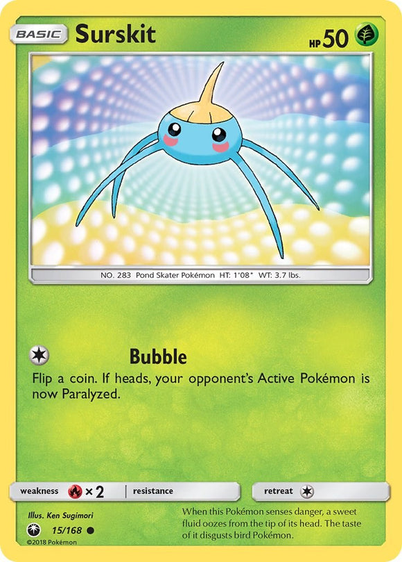 Surskit [15/168] [Celestial Storm] Reverse Holofoil