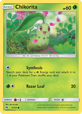 Chikorita (5) [5/214] [Lost Thunder]