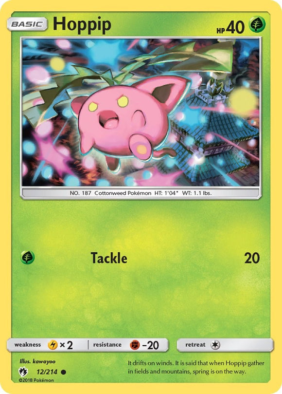 Hoppip (12) [12/214] [Lost Thunder] Reverse Holofoil
