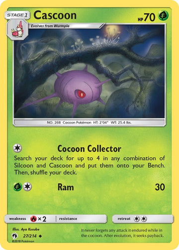 Cascoon [27/214] [Lost Thunder] Reverse Holofoil