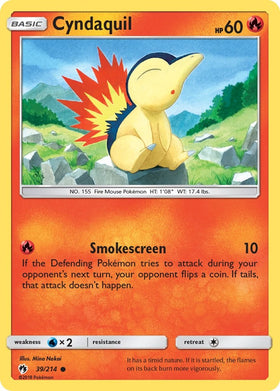 Cyndaquil (39) [39/214] [Lost Thunder] Reverse Holofoil