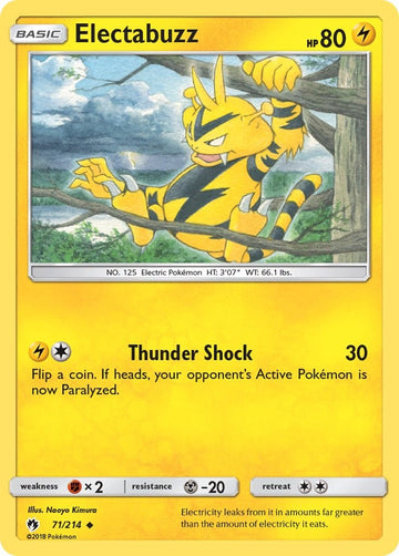 Electabuzz [71/214] [Lost Thunder] Reverse Holofoil