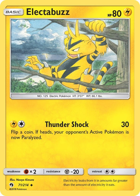 Electabuzz [71/214] [Lost Thunder] Reverse Holofoil