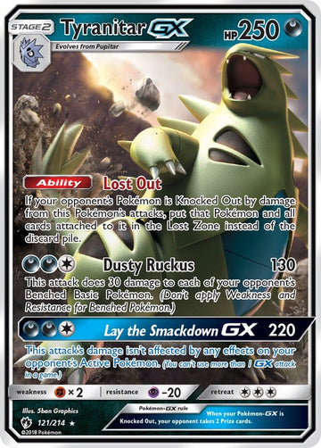 Tyranitar GX [121/214] [Lost Thunder] Holofoil
