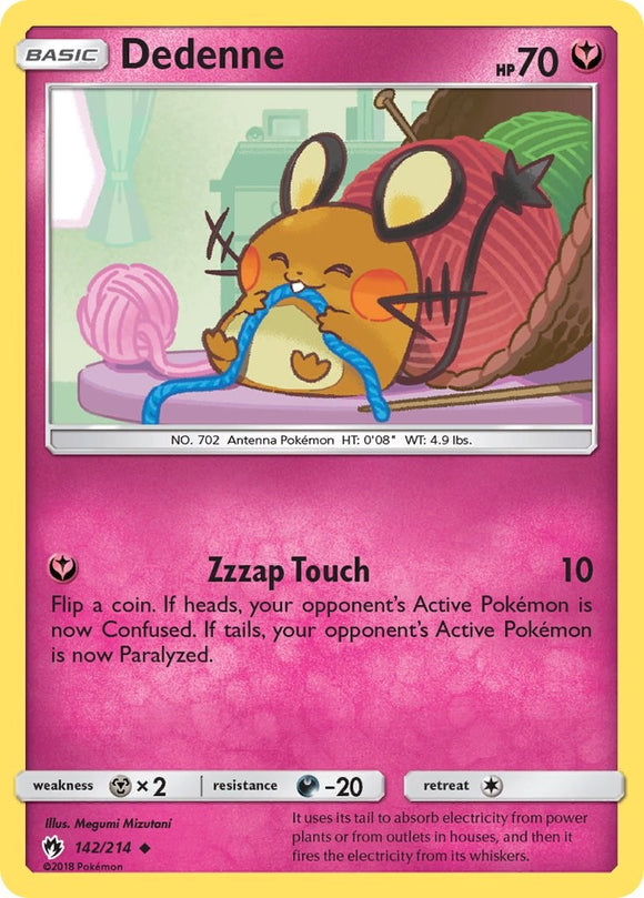 Dedenne (142) [142/214] [Lost Thunder] Reverse Holofoil