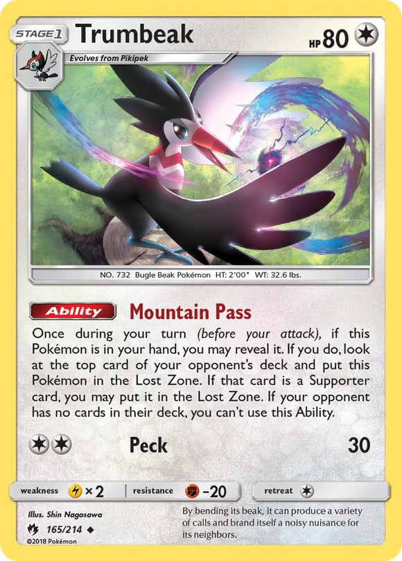 Trumbeak [165/214] [Lost Thunder] Reverse Holofoil