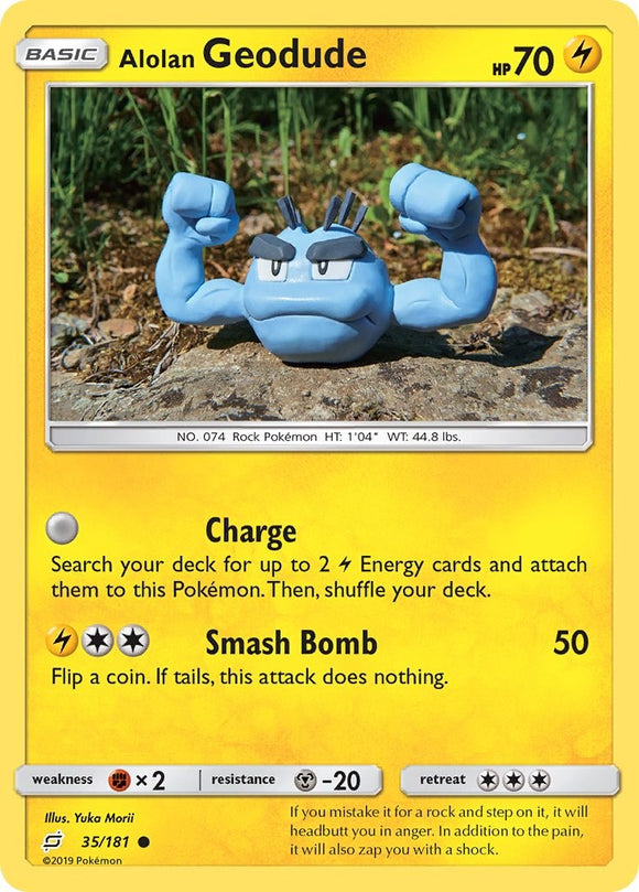Alolan Geodude (35) [35/181] [Team Up] Reverse Holofoil