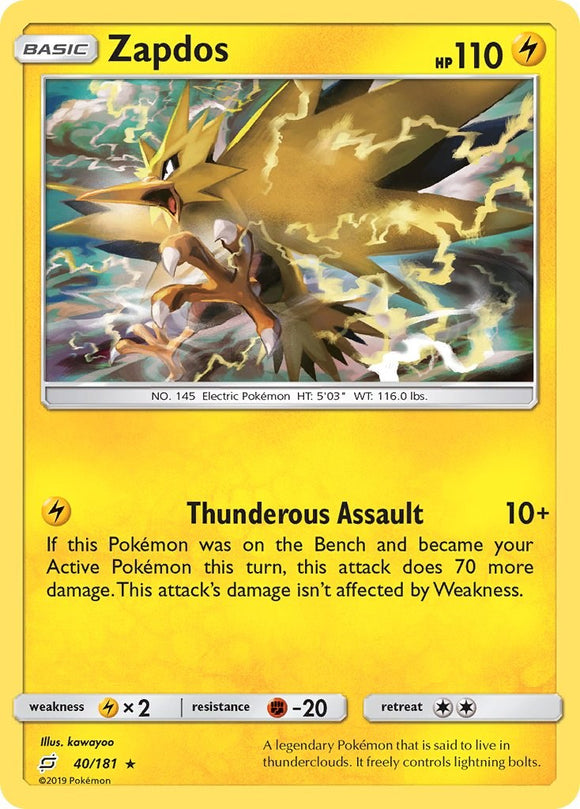 Zapdos [40/181] [Team Up] Holofoil