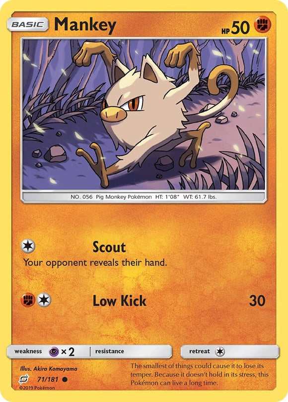 Mankey [71/181] [Team Up] Reverse Holofoil