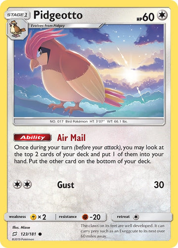 Pidgeotto [123/181] [Team Up] Reverse Holofoil