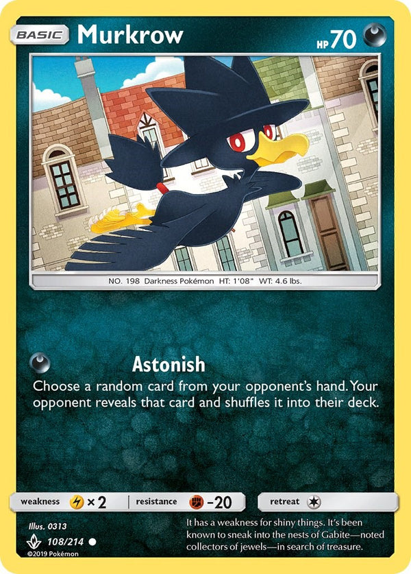 Murkrow [108/214] [Unbroken Bonds] Reverse Holofoil