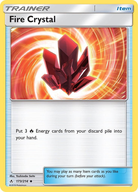 Fire Crystal [173/214] [Unbroken Bonds] Reverse Holofoil
