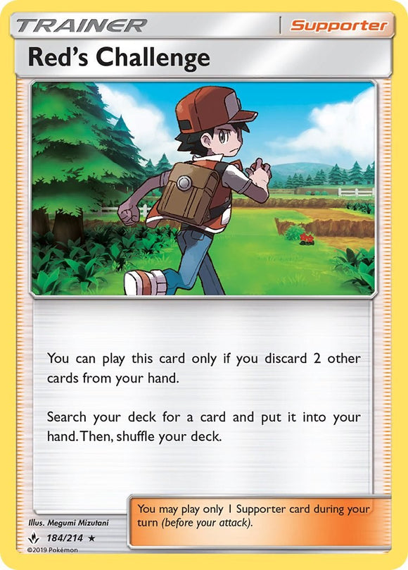 Red's Challenge [184/214] [Unbroken Bonds] Reverse Holofoil