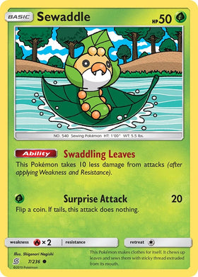 Sewaddle [7/236] [Unified Minds] Reverse Holofoil
