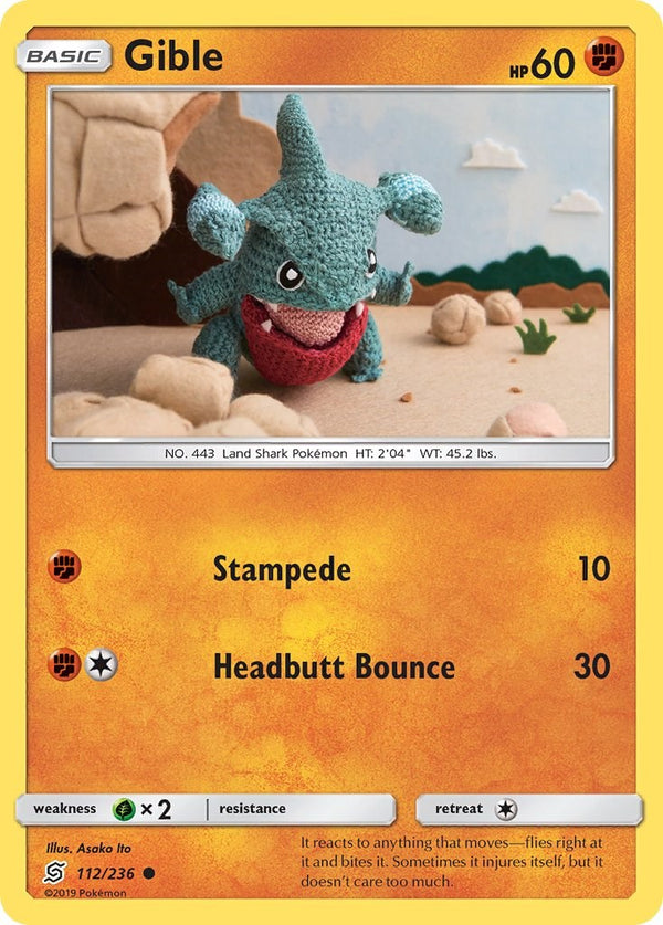 Gible [112/236] [Unified Minds] Reverse Holofoil