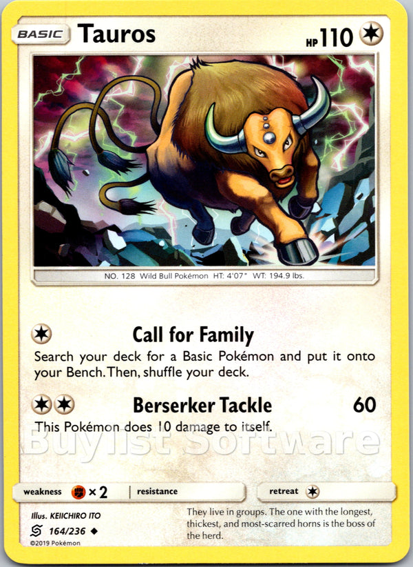 Tauros [164/236] [Unified Minds] Reverse Holofoil