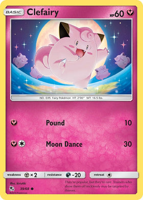 Clefairy [39/68] [Hidden Fates] Reverse Holofoil