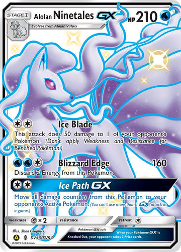 Alolan Ninetales GX [SV53/SV94] [ Shiny Vault] Holofoil
