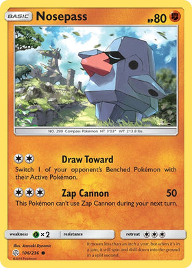 Nosepass [106/236] [Cosmic Eclipse] Reverse Holofoil
